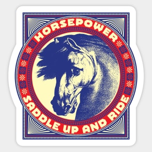 Horse Power, Saddle Up! Sticker